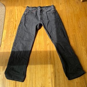 Levi Strauss Jeans.  Black 501s. W33 L30.